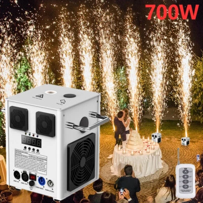 700W Cold Spark Firework Machine DMX Stage Effect Wedding DJ Event Party &Remote - Image 1 of 4