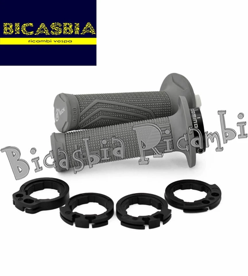 17885 - Par de empuñaduras Domino D-Lock gris KTM 250 350 500 SX-F EXC-W X Foto 1 de 1