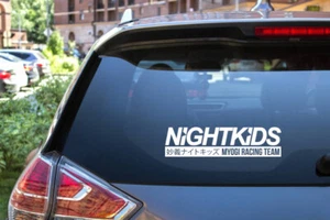 NightKids Initial D Decals 9 inches wide many colors. - Bild 1 von 1