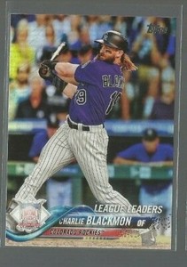  2018 Topps Rainbow Foil #92 Charlie Blackmon LL (ref 66619)
