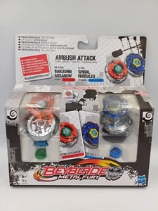 Beyblade Metal Fury Ambush Attack Bakushin Susanow & Spiral Herculeo Hasbro 2012 - Picture 1 of 6