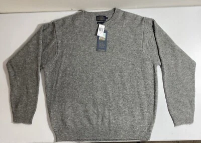 Pendleton Mens Sweater  Gray Shetland Wool Knit Pullover Crewneck Washable - XL - Image 1 of 3