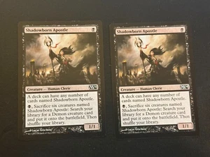 2x Magic The Gathering - MTG Shadowborn Apostole 114/249 M14 LP - Foto 1 di 2