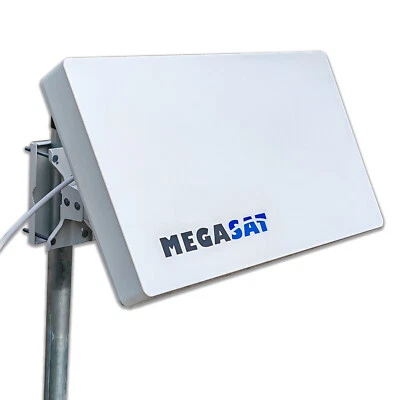 Megasat Flachantenne D1 D2 D4 SAT Flache Antenne Digital Schüssel 4K HD Sky HD+ - Bild 1 von 4