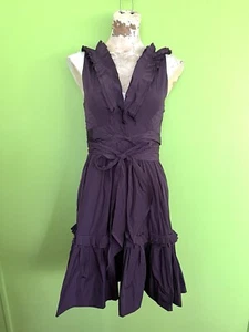 Alannah Hill Plum Satin Party Dress Sz 8 “She Trumped Me Frock” - Picture 1 of 13