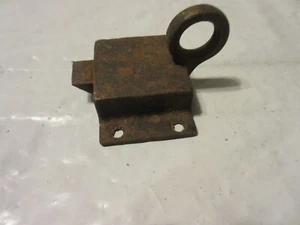 VINTAGE MANUAL SLIDE LOCK LATCH LEVER LOCK - Picture 1 of 18
