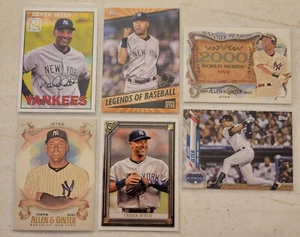 6 KARTEN LOT DEREK JETER MIT EINLAGEN NEW YORK YANKEES - Bild 1 von 1