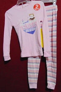I NEED S'MORE SLEEP Size 4 - 2 Pc. Pajama Set by Extremely Me NEW w/ TAGS - Picture 1 of 8