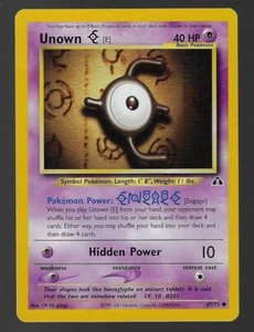Unown E 67/75 - Neo Discovery Pokemon Card - Near Mint - Picture 1 of 2