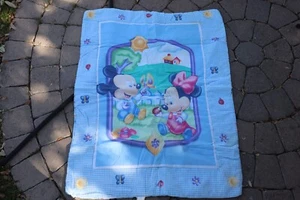 Manta de cuna vintage Baby Mickey y Minnie Disney - Imagen 1 de 4