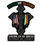 Irish By Blood Decal Vinyl Die Cut Decal Uv Coat Outdoor Patriot Sticker