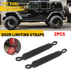 2pcs Heavy Duty Door Limiting Straps For 76-21 Jeep Wrangler JL JK TJ LJ YJ CJ