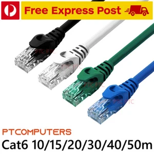 5m 10m 15m 20m 30m 40m 50m Cat6 RJ45 UTP Ethernet Network Lan Data Patch Cable - Picture 1 of 57