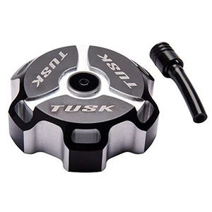 Tusk Billet Aluminum Gas Cap, Clarke Fuel Tanks Black Machined - Picture 1 of 3