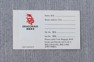 Dragonair Regional Cathay Pacific Airlines Gepäck Gepäck Etikett Aufkleber Sticker - Bild 1 von 2