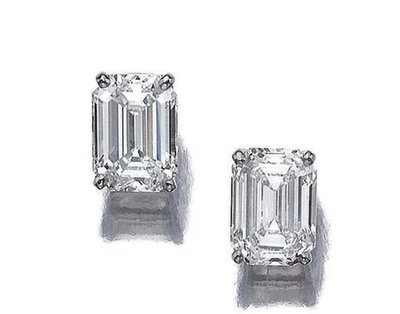 Lab-Grown Emerald Diamond Pair 1 Carat D Color VVS1 Clarity IGL Certified 5NSF - Image 1 of 4