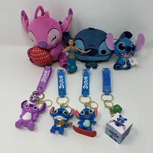 Lilo and Stitch plush andkeychain lot - Picture 1 of 9
