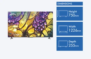 FALCON 55” UHD Smart TV – Google TV, HDR10 Dual Band WiFi | Dolby, Voice Con - Picture 1 of 6