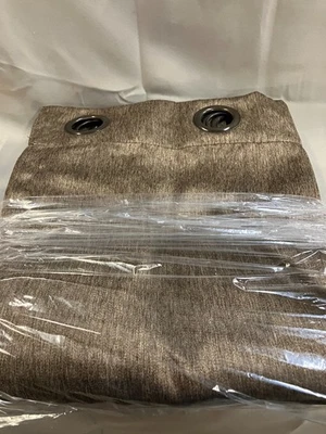 Sundown Eclipse Room Darkening Curtain 2 Panel Pair Brown 52" WX84"L - Image 1 of 2