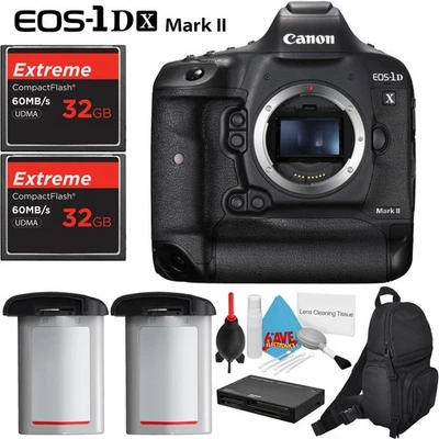 Cámara réflex digital Canon EOS 1Ds Mark II + Dos tarjetas de memoria flash compacta Extreme CF de 32 GB Foto 1 de 4