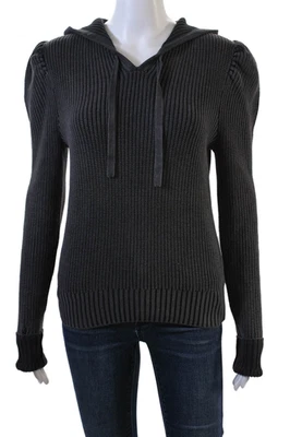 Generation LoveWomens Puffy Sleeves Pullover Hoodie Gray Size Extra Small - Image 1 of 4