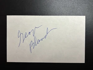 George Blanda signierte NFL HOF 3x5 Karteikarte AUTO Bären BAS Beckett - Bild 1 von 2