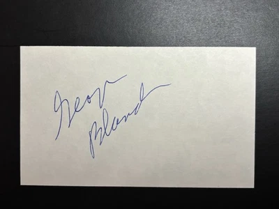 George Blanda Signed NFL HOF 3x5 Index Card AUTO Bears BAS Beckett - Изображение 1 из 2
