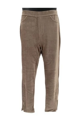 Susan Graver Knit Corduroy Straight Leg Pull-On Pants Mushroom - Image 1 of 3