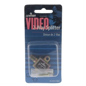Leviton C5002 900 MHz 2-Way Video Distribution Splitter Dual 75-Ohm Output - Picture 1 of 6