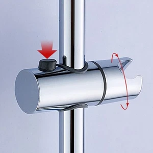 Soporte de ducha de altura ajustable para soporte de riel de barra deslizante - Imagen 1 de 10