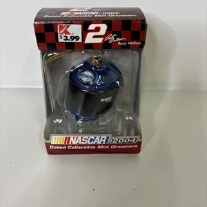 Vintage 2003 Nascar Mini Helmet Ornament #2 Rusty Wallace - Foto 1 di 6