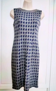 Gorgeous Linda Women Bodycon Short Dress Grey & Blue Size 10 Pre-owned - Picture 1 of 6