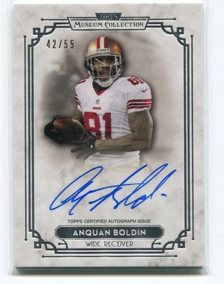2013 Topps Museum Collection Anquan Boldin Autograph /55 Signature Series 49ers - Image 1 of 2