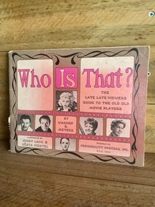 WHO IS THAT? by MEYERS GUIDE TO OLD MOVIE STARS - PAPERBACK VINTAGE BOOK - Bild 1 von 2