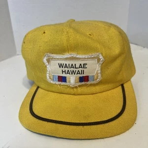 Vintage Waialae Hawaii Golf Club Linen Cap Hat Dri-N-Cool Derby Made in KY USA - Picture 1 of 8