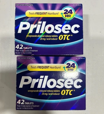 Prilosec OTC Omeprazol Reductor de Ácido de Liberación Retardada 20 mg 84 Comprimidos CADUCIDAD 1/2027 Foto 1 de 2