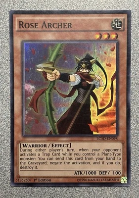 Rose Archer LC5D-EN098 Legendary Collection 5D's Super Rare 1st Edition NM - Image 1 of 2