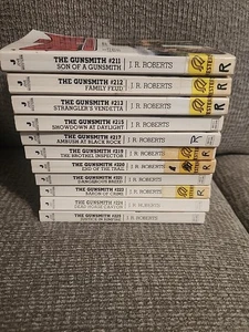 JR Roberts The Gunsmith lot of 11 western books From 1999 see pics for numbers.  - Picture 1 of 15