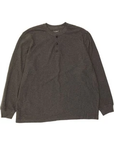 L.L.BEAN Mens Traditional Fit Top Long Sleeve 2XL Grey Cotton CU16 - Picture 1 of 3