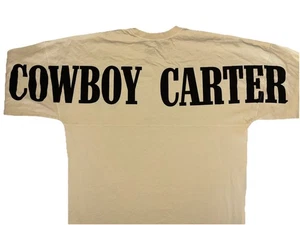 Beyonce Cowboy Carter Spirit Jersey L Cream Rodeo Chitlin’ Circuit Tour NEW - Picture 1 of 12