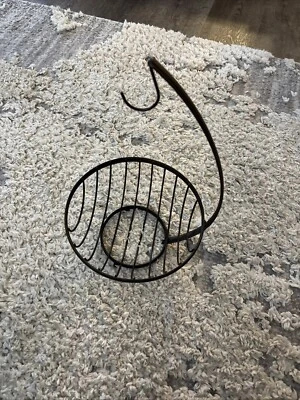 Black Metal Fruit Basket With Banana Holder ONLY - Image 1 of 4