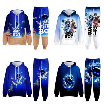 MARKENLOS Astro Bot Hoodie Hosen Set Kinder 3D Trainingsanzug Sport Sommer Outfits