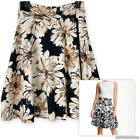 Amanda + Chelsea Floral A-line Full Skirt (Black/Stone) - 2