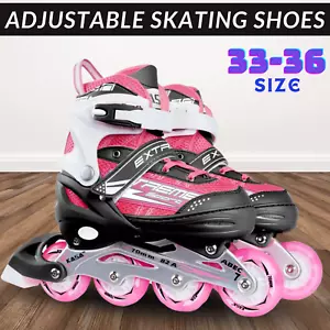 Adjustable Sizes Rollerblades Inline Skates Blades Girl Boy Roller Shoes Kids - Picture 1 of 9