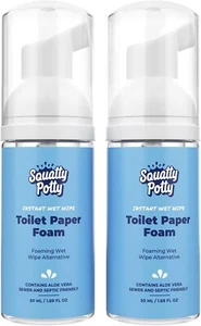 Toilettenpapier Schaum Instant Feuchttuch Alternative - 2er Pack, 50 ml, 1,69 fl O - Bild 1 von 9