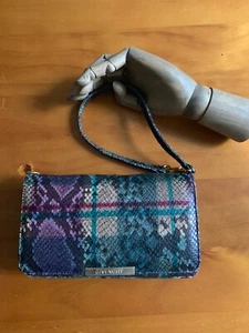 GIVENCHY Python  Leather Flap  Clutch Bag/Wallet Multi Color - Picture 1 of 12