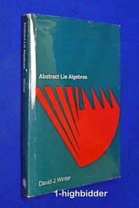 1972 Abstract Lie Algebras David J. Winter MIT Press Math Theory 1st Ed HCDJ - Picture 1 of 5
