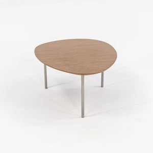 2010s Stua Eclipse Coffee / End Table with Stainless Steel Legs Made in Spain - Picture 1 of 12