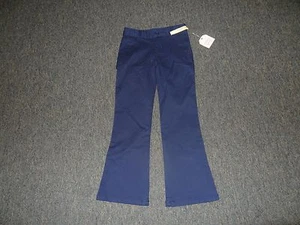 GIRLS SIZE 5 NAVY BLUE KHAKI PANTS BY FADED GLORY **NWT** - Picture 1 of 4