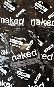 Four Seasons Naked Black Large 144 Condoms - Bild 1 von 2
